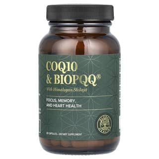 Global Healing, 含喜馬拉雅喜來芝的 CoQ10 和 BioPQQ,60 粒膠囊