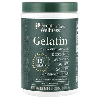 Great Lakes Wellness, 明膠,原味,16 盎司(454 克)