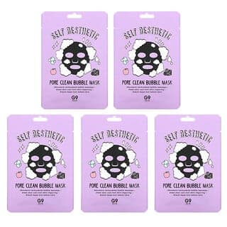 G9skin, 自我美容,活氧泡泡清潔美容面膜,5 片,每片 0.78 盎司(23 毫升)