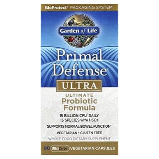 Garden of Life, Primal Defense®,Ultra,高級益生菌配方,90 粒 UltraZorbe™ 素食膠囊