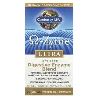 Garden of Life, O-Zyme超級配方,高級混合消化酶,90粒素食膠囊