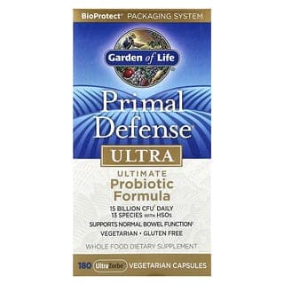 Garden of Life, Primal Defense,Ultra,高級益生菌配方,180 粒 UltraZorbe 素食膠囊