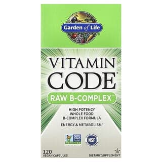 Garden of Life, Vitamin Code,RAW B 族維生素,120 粒全素膠囊