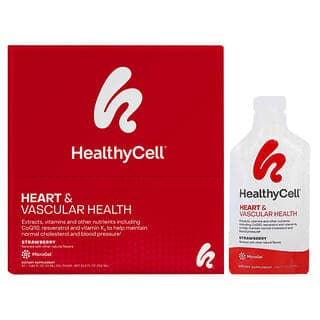 HealthyCell, 心臟和血管健康,草莓味,30 個凝膠包,每包 0.84 液量盎司(25 毫升)