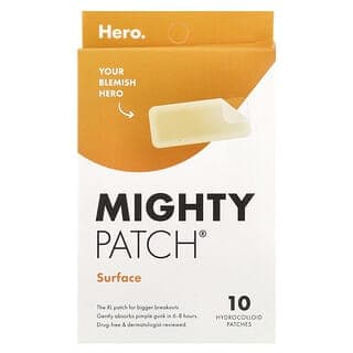 Hero Cosmetics, Mighty Patch®,面部,10 張水膠體貼片