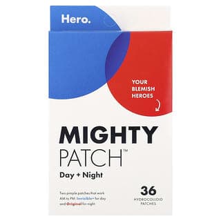 Hero Cosmetics, Mighty Patch™,日間 + 夜間組合,36 片親水膠體貼片