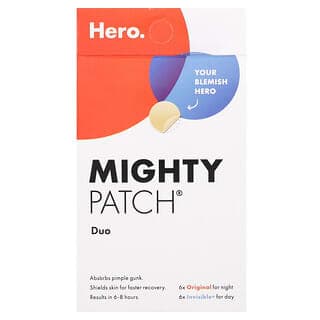 Hero Cosmetics, MIGHTY PATCH 雙效淨痘貼,原版和升級版隱形淨痘貼各 6 片
