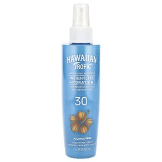 Hawaiian Tropic, 輕薄補水,水性抗曬噴霧,SPF 30,5.2 液量盎司(153 毫升)