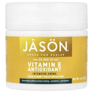 Jason Natural, 維生素 E 保濕霜,25000 國際單位,4 盎司(113 克)