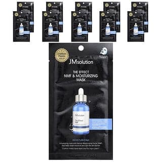 JM Solution, 優效 NMF 和保濕美容面膜,黑色,10 片,每片 0.81 液量盎司(24 毫升)