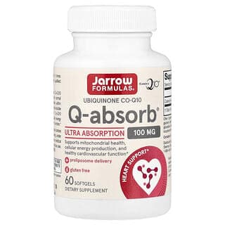 杰諾, Q-Absorb,泛醌 CO-Q10,100 毫克,60 粒軟膠囊