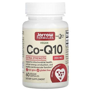 Jarrow Formulas, 素食輔酶 Q10,200 毫克,60 粒素食膠囊