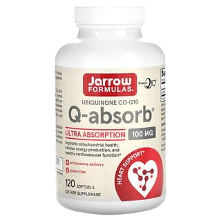 Jarrow Formulas, Q-Absorb,100 毫克,120 粒軟凝膠