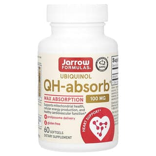Jarrow Formulas, 泛醇,QH-Absorb,特強吸收,100 毫克,60 粒軟凝膠