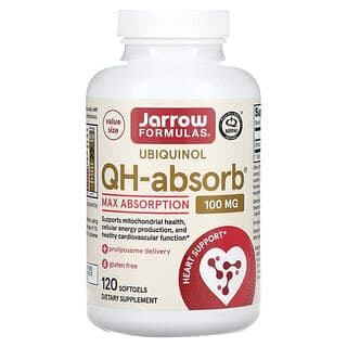 Jarrow Formulas, 泛醇,QH-Absorb,特強吸收,100 毫克,120 粒軟凝膠