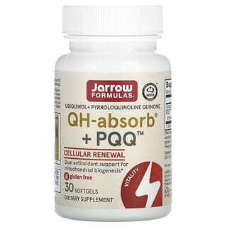 Jarrow Formulas, QH-Absorb + PQQ,30 粒軟膠囊