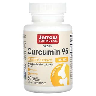 Jarrow Formulas, 薑黃素 95,薑黃提取物,500 毫克,60 粒素食膠囊