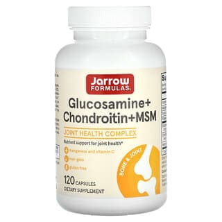 Jarrow Formulas, 殼糖胺 + 軟骨素 + MSM,120 粒膠囊