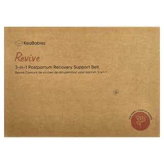 KeaBabies, Revive,3 合 1 產後修復支撐帶,OS,午夜黑,1 套