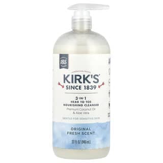Kirk's, 3 合 1 全身滋養清潔乳,天然清新香氣,32 液量盎司(946 毫升)