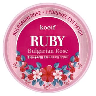 Koelf, 紅寶石保加利亞玫瑰水凝膠眼罩,60 貼