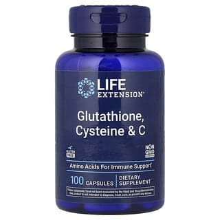 Life Extension, 谷胱甘肽,半胱氨酸和維生素 C,100 粒膠囊