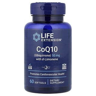Life Extension, 特易吸收輔酶 Q10 軟膠囊,含 D-檸檬油精,50 毫克,60 粒裝