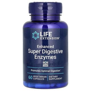 Life Extension, 加強的超級消化酶,60 粒素食膠囊