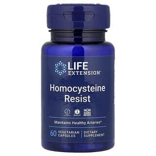 Life Extension, 同型半胱氨酸阻抗,60 粒素食膠囊
