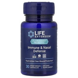 Life Extension, FLORASSIST® 益生菌,機體抵抗和鼻部健康防御,30 粒素食膠囊