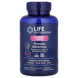 Life Extension, 女性健康,產前優勢,120 粒易吞嚥軟膠囊