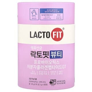 Lactofit, 益生菌,美容,60 條,每條 2 克