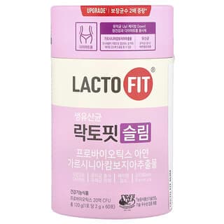 Lactofit, 益生菌,塑身,60 條,每條 2 克
