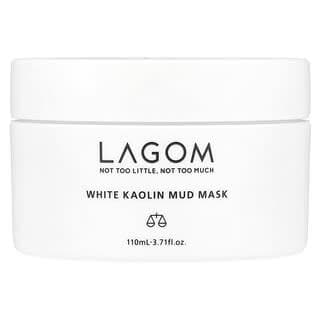 LAGOM, 白高嶺土泥美容面膜,3.71 液量盎司(110 毫升)