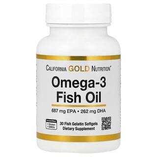 California Gold Nutrition, Omega-3 魚油,30 粒魚明膠軟膠囊(每粒軟膠囊 1,250 毫克)