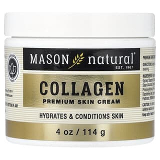 Mason Natural, 膠原蛋白高級護膚霜,梨子味,4 盎司(114 克)