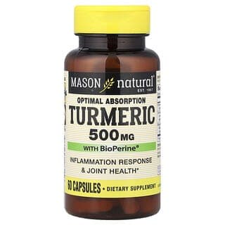 Mason Natural, 含 BioPerine® 的高吸收姜黃膠囊,60 粒