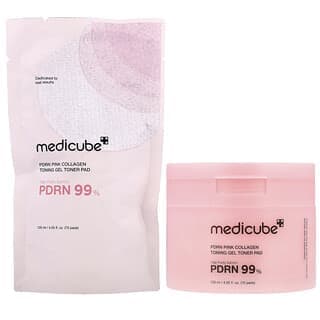 Medicube, PDRN 粉紅膠原蛋白護理凝膠爽膚水棉片,70 片