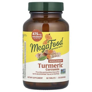 MegaFood, 姜黃素,特強型,60 片