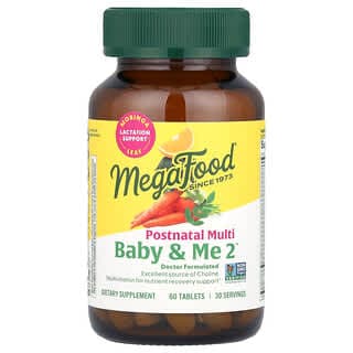 MegaFood, Baby & Me 2™,產後復合維生素,60 片