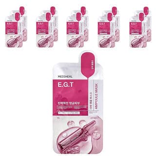 MEDIHEAL, E.G.T Derma 安瓶美容面膜,10 片,每片 0.87 液量盎司(26 毫升)