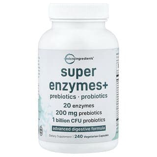 Micro Ingredients, 超級酶+,240 粒素食膠囊
