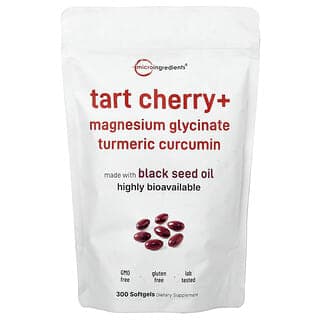 Micro Ingredients, 酸櫻桃+,300 粒軟膠囊