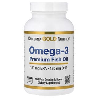 California Gold Nutrition, Omega-3 優質魚油,100 粒魚明膠軟膠囊(每粒 1,100 毫克)