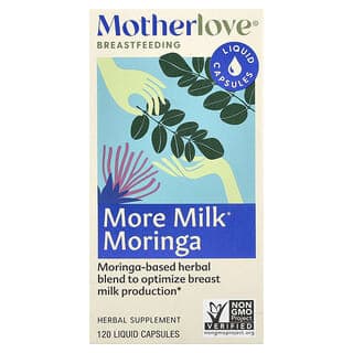 Motherlove, 哺乳,哺乳幫助辣木配方,120 粒液體膠囊