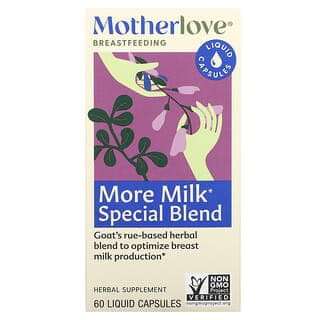 Motherlove, 哺乳,哺乳幫助特別配方,60 粒液體膠囊
