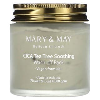 Mary & May, 積雪草茶樹舒緩面膜,沖洗型,4.4 盎司(125 克)