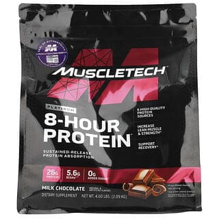 MuscleTech, Platinum 8-Hour Protein,牛奶巧克力,4.6 磅(2.09 千克)