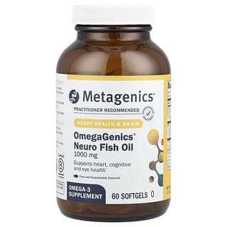 Metagenics, OmegaGenics®,神經支援魚油,1000 毫克,60 粒軟膠囊
