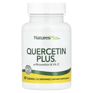 NaturesPlus, 含菠蘿蛋白酶和維生素 C 的 Quercetin Plus®,60 片